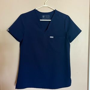 Navy Figs XS Top